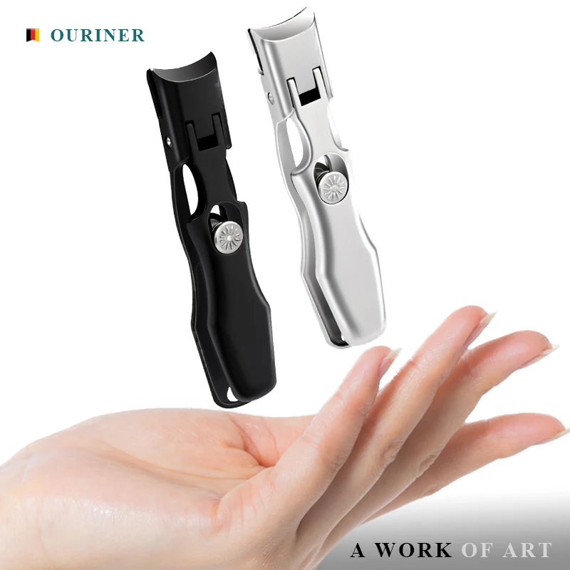 Stainless Steel Nail Clippers Wide Jaw Opening Manicure Fingernail Cutter Thick Hard Ingrown Toenail Scissors tools