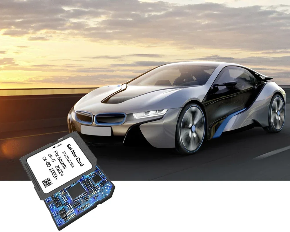 추적 GPS Syaterm SAT 탐색 메모리 SD 카드, 마쓰다 CX-60 2022 + 커버, Finland, 터키, 영국