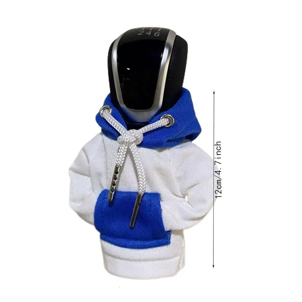 New Design Creative Cotton Hoodie Car Gear Shift Cover Color Stitching Car Interior Knob Hoodie Cover Gear Shift car interior accessories,gear head cover