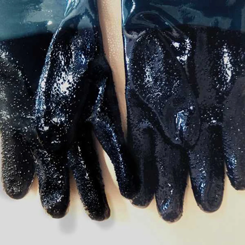 Sandblasting Gloves SandBlaster Parts 60cm with O Rings for Sandblast Cabinet work gloves protective gloves