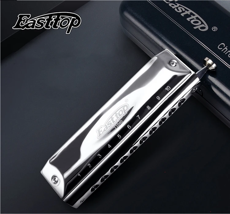 EASTTOP Harmonica Music Instruments Key of C 10 Holes 40 Tones Chromatic Instrumentos Musicales Chromatic Competitive 2