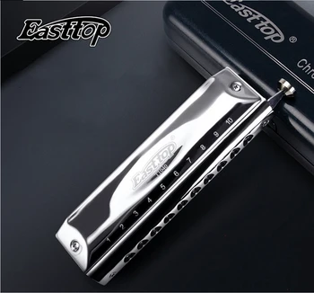 EASTTOP Harmonica Music Instruments Key of C 10 Holes 40 Tones Chromatic Instrumentos Musicales Chromatic Competitive 2