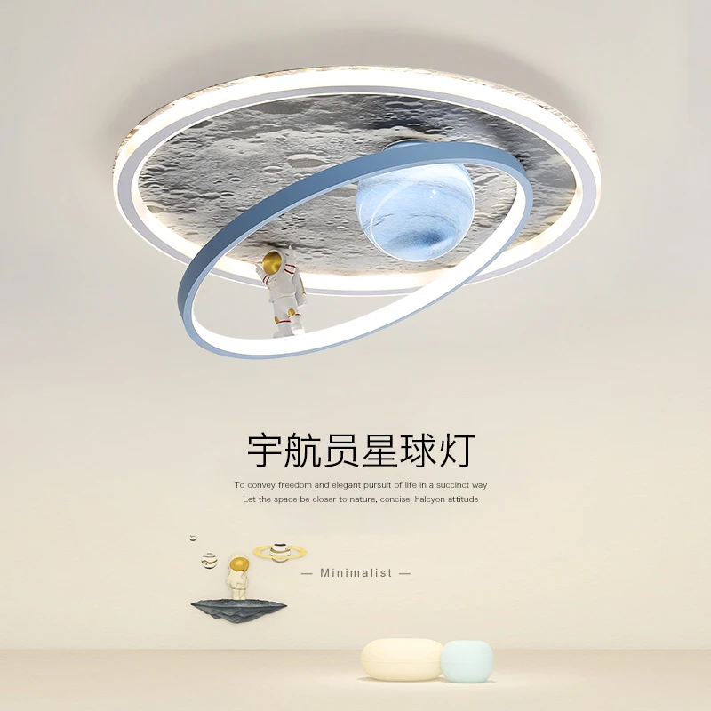 

Светильник для детской комнаты астронавт потолочный светильник планеты мультфильм мальчик спальня свет маленькая девочка принцесса комната лампа