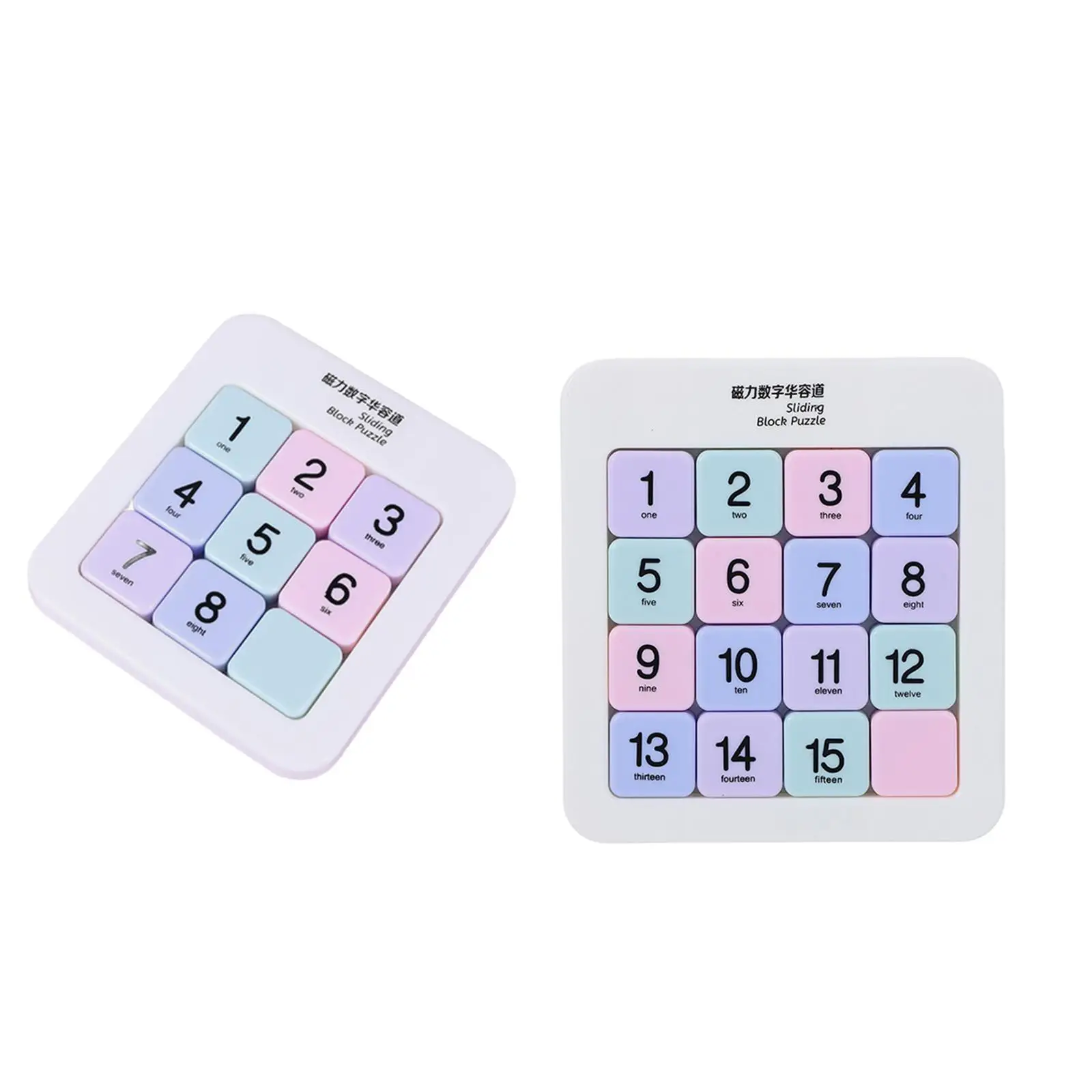 

Number Sliding Puzzle Educational Activities Travel Toy Montessori Portable Birthday Gift Tangram Jigsaw Intelligence IQ Game