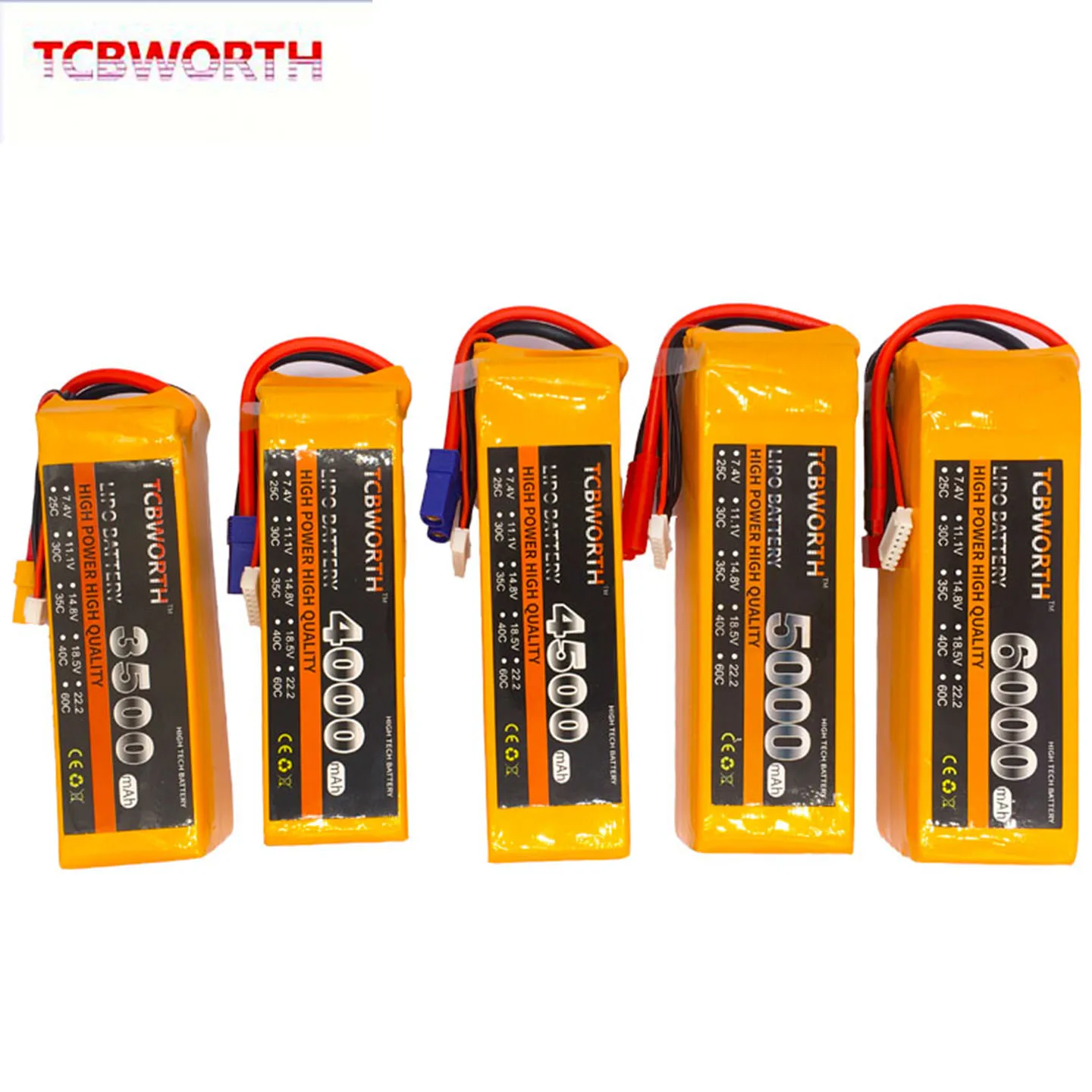 Batterie Drone LiPo 6S 5200mAh 35C T Plug - Haute Capacité