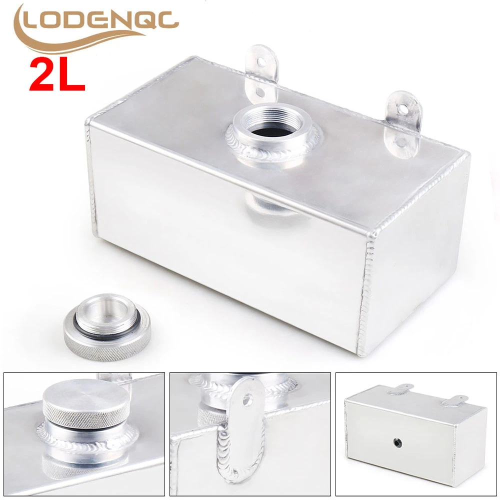Flacone Lavacristallo in Alluminio 2L Lucidato Serbatoio Spray Intercooler Ricambi Auto Universali Sollevatori di vetro e accessori