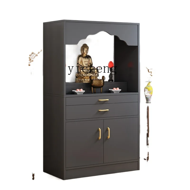 

YY Buddha Niche Altar Buddha Shrine Home Modern Style God of Wealth Cabinet New Chinese Style