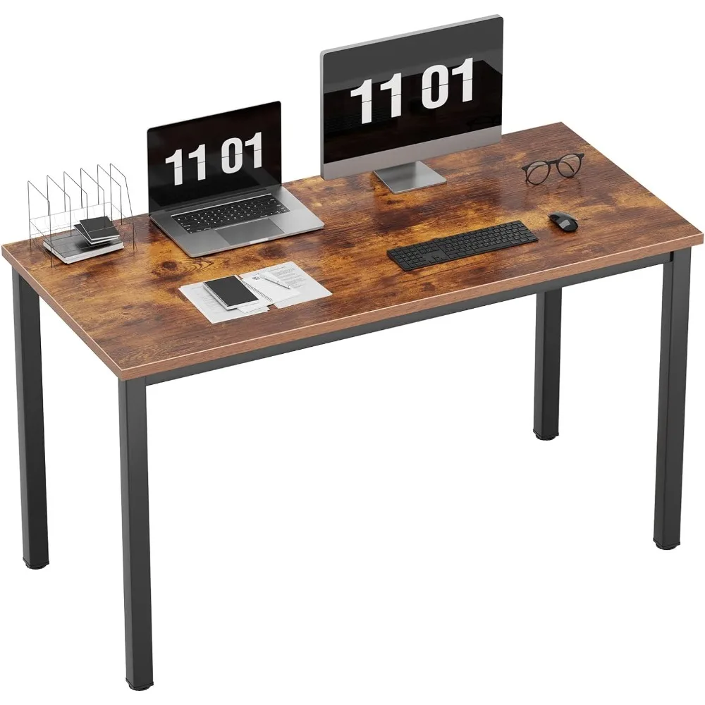 

Computer Desk, 47 inch Home Office Desk, Modern Simple Style Home Office Gaming Desk, Basic Writing Table for Study Student