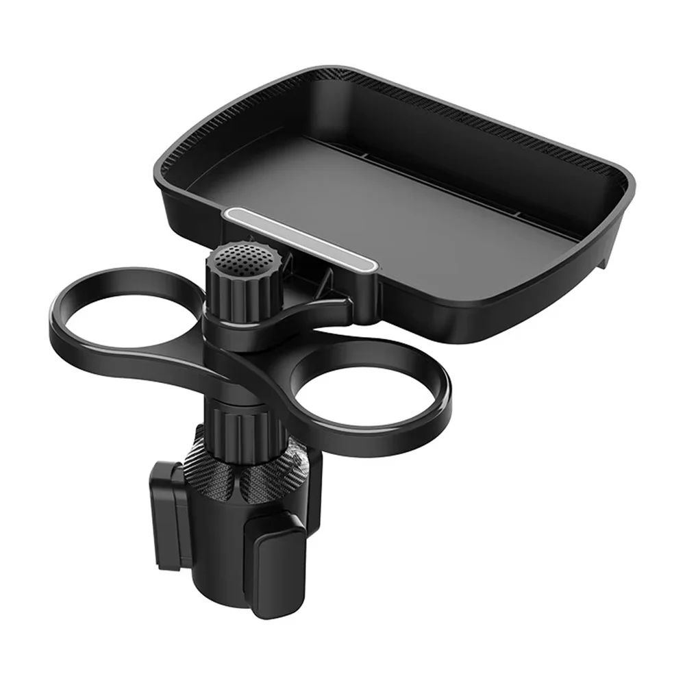 Dual Cup Holder Expander Adjustable 360&deg;Rotating Multifunctional Car Seat Cup Holder Snack Tray Drink drink cup holder cup holder expander