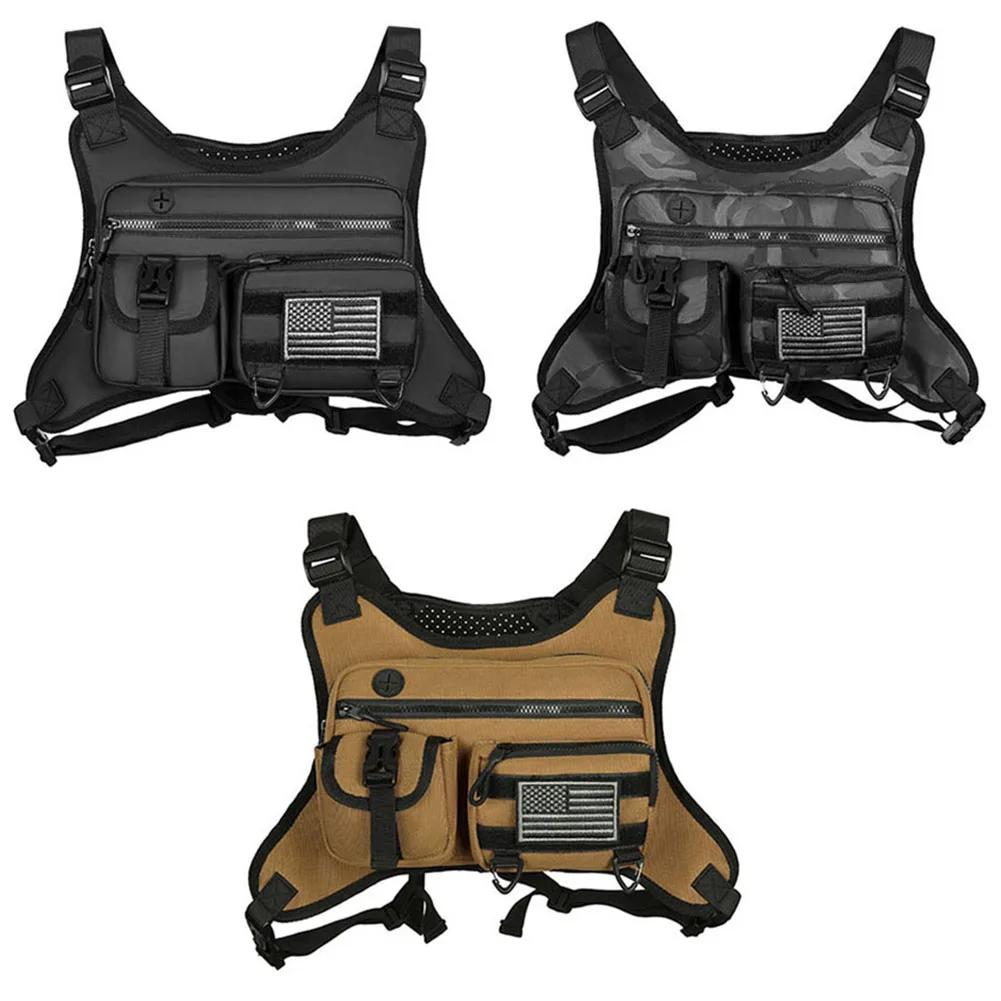 Sports Chest Bag Adjustable Strap Fashion Sport Backpack Large Capacity Streetwear Chest Bag for Running Travel 2