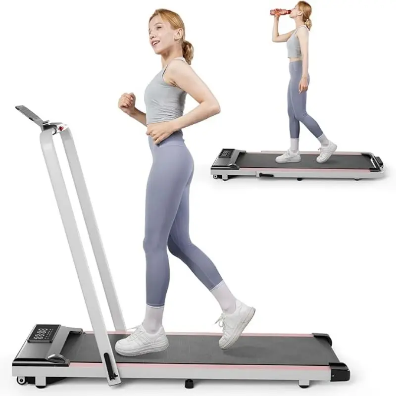 3in1 Treadmill Exercise Machine LED Touch Screen with Remote Control Foldable Walkingpad Portable Under Desktreadmills for Home