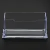 Plastic Business Card Holder 1/2/3/6 Slot Desktop Name Cards Display Stand Card Case Box for Office Desk Fits 60 Business Cards 2