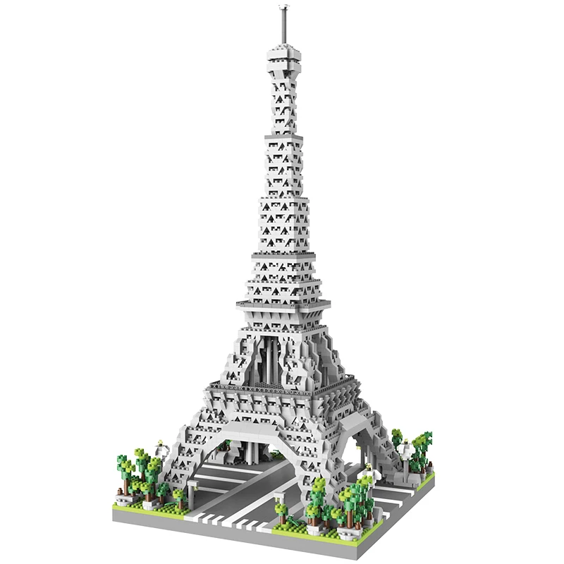 Paris Tower Street View Building Block Mini Diamond Small Particle Assembly Building Block Decoration Toy 5