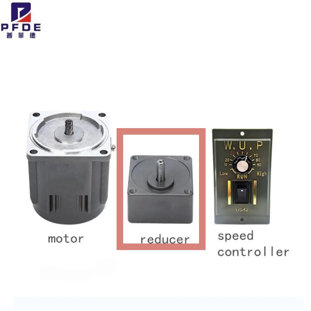 Enhanced Gear Reducer Box for AC Motors, Variable Ratio and RPM Adjustment