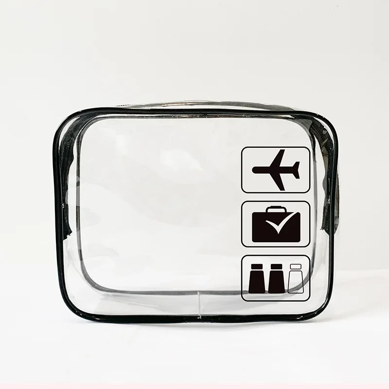 Clear Makeup Cosmetic Bag Portable Travel Toiletry Pouch Transparent Waterproof Pouch Storage Home Travel Wash Kit Case 2