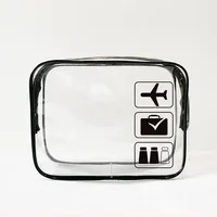 Clear Makeup Cosmetic Bag Portable Travel Toiletry Pouch Transparent Waterproof Pouch Storage Home Travel Wash Kit Case 2