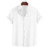 120108-f7012b.jpg Men's short-sleeved cotton shirt Premium breathable summer casual top