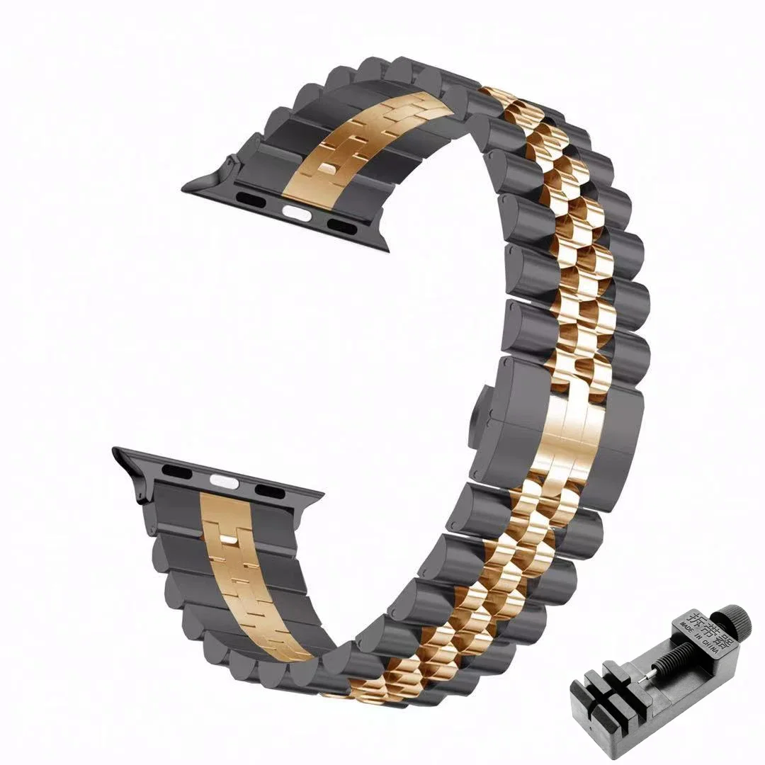 Premium Steel Strap for Apple Watch - Elegant Metal Replacement Bracelet