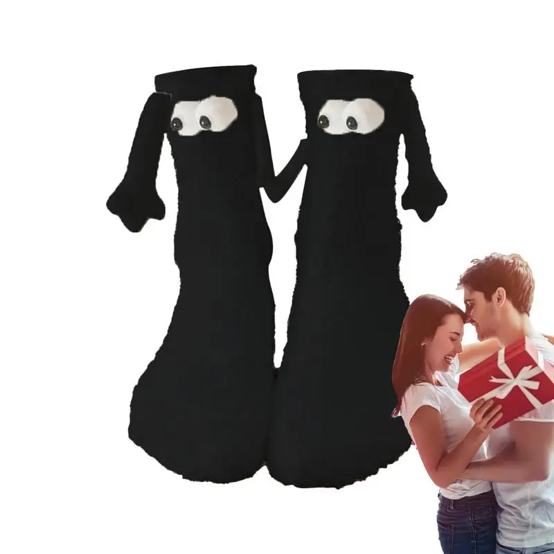

Fashion Funny Creative Magnetic Attraction Hands Couples Socks 1 Pair Club Celebrity Couple Socks Ins