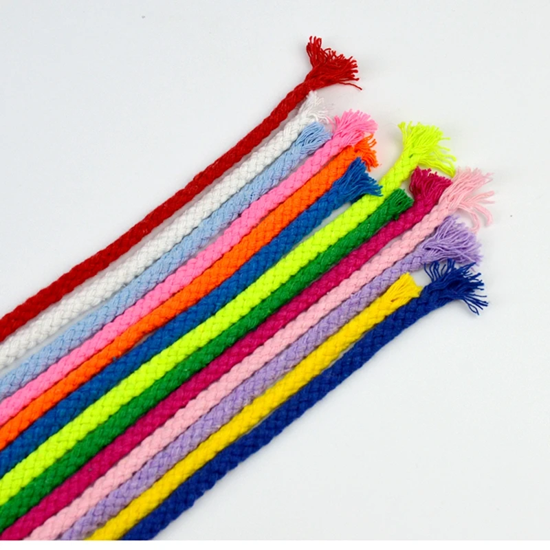 5yards 7mm Cotton Rope DIY Craft Decorative Twisted Cord for Sewing Gift Packing Bouquet Accessories