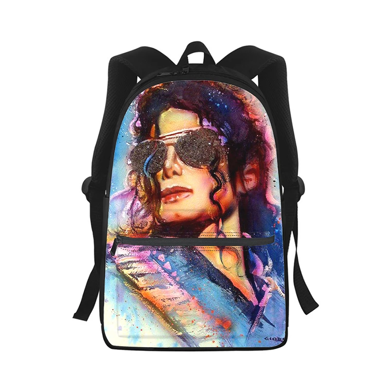 Michael Jackson Men Women Backpack 3D Print Fashion Student School Bag Laptop Backpack Kids Travel Shoulder Bag