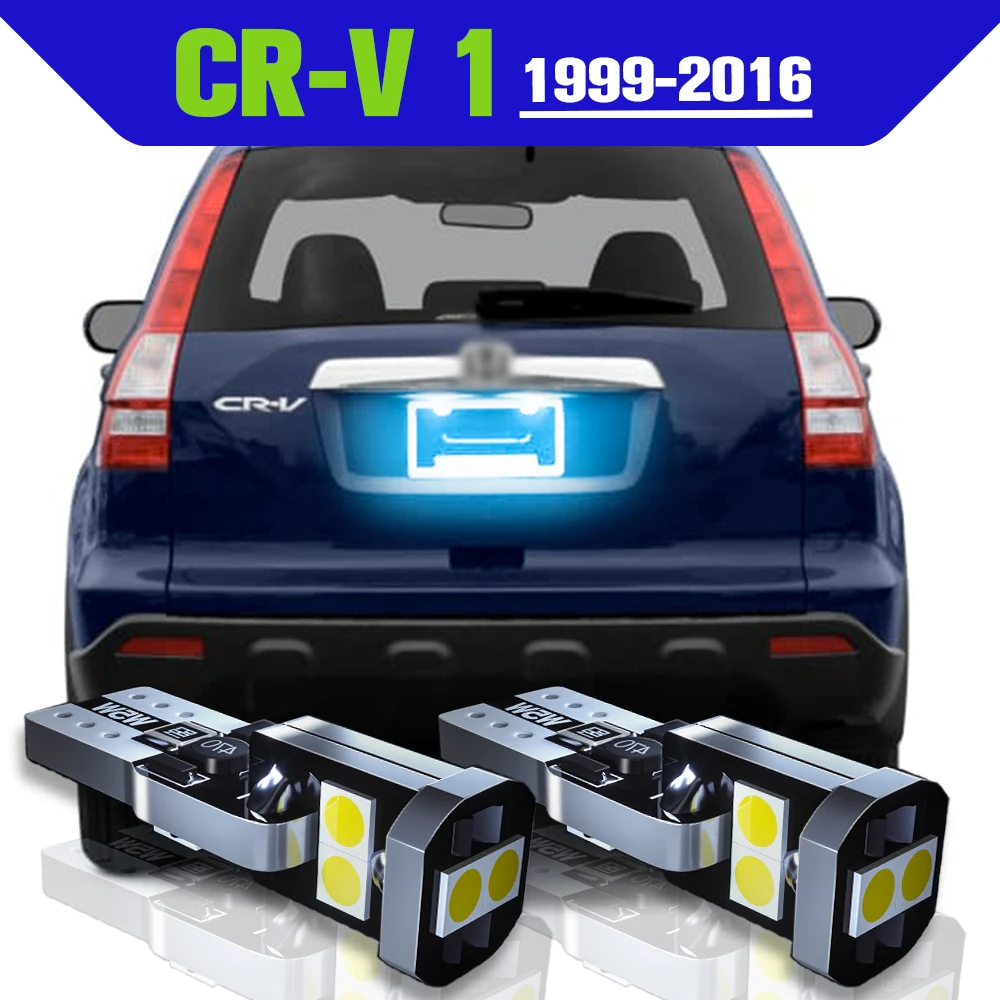

License Plate Light Accessories 2x LED Lamp For Honda CR-V CR V CRV 1 2 3 4 1999-2016 2008 2009 2010 2011 2012 2013 2014 2015