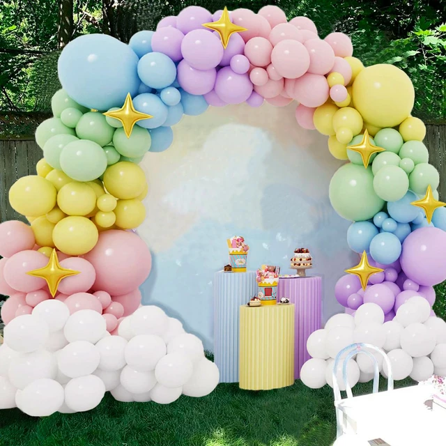 Pastel Rainbow Birthday Decorations  Rainbow Birthday Party Decorations -  Macaron - Aliexpress