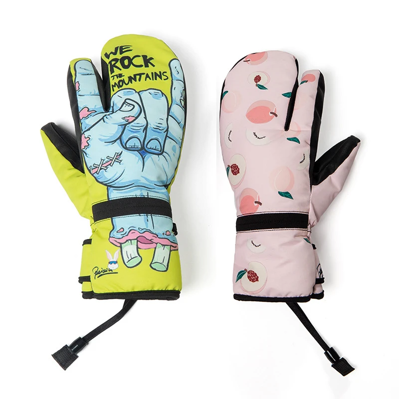 

Winter New Women Ski Gloves Men Outdoor Riding Snowboard Gloves Windproof Waterproof Fleece Warm Touch Screen Skiing Mittens