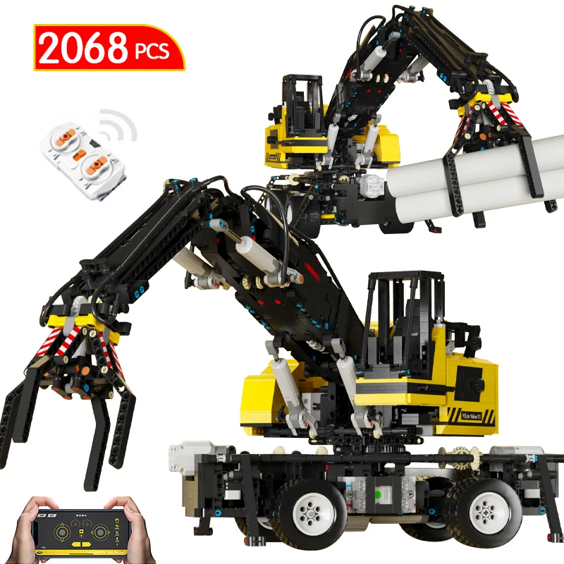 

2068 Pcs City APP RC Technical All-wheel Drive Truck Car Building Blocks RC Programming Trailer Vehicle Bricks Toys For Children