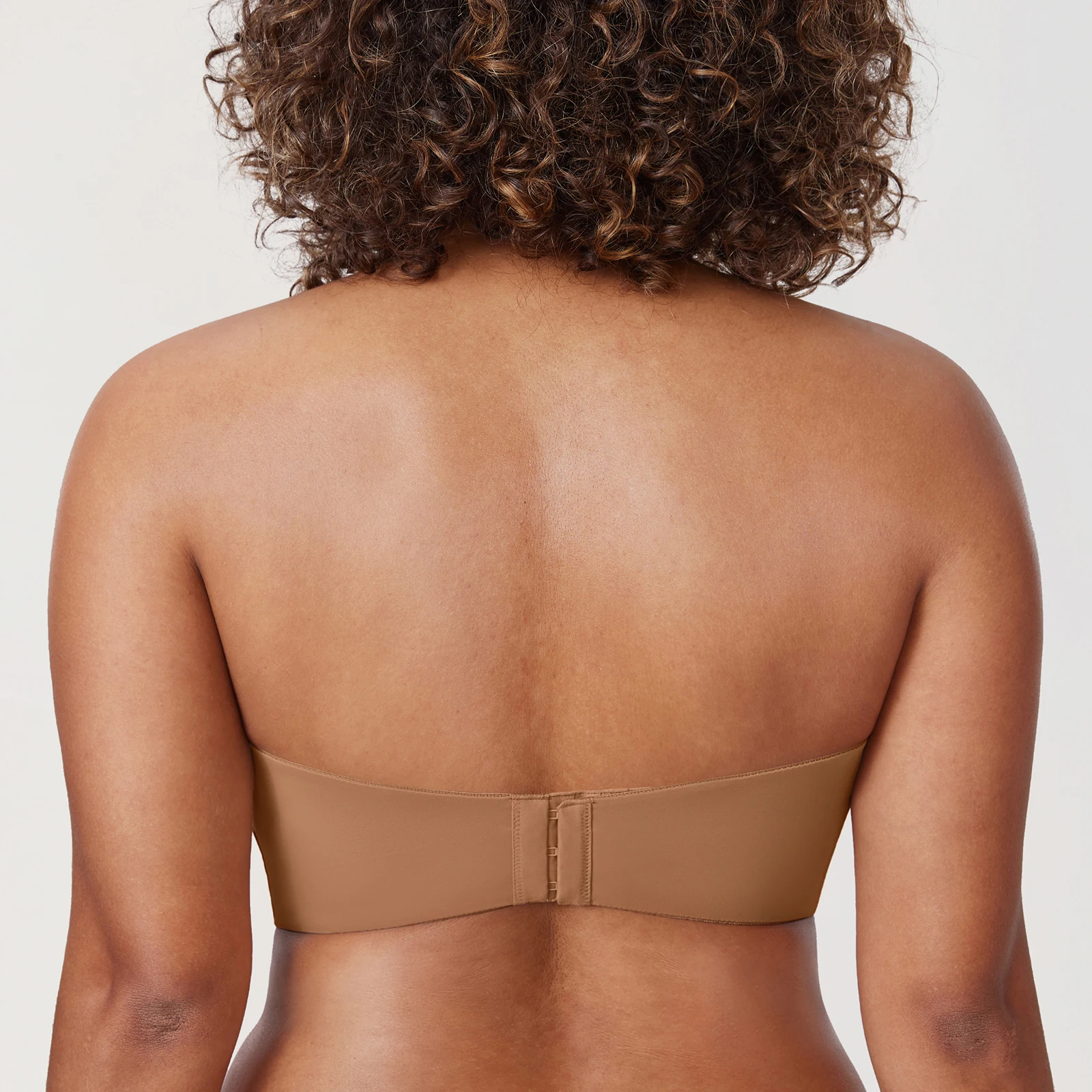 DELIMIRA Women's Strapless Bra Plus Size Unlined Underwire Minimizer Support