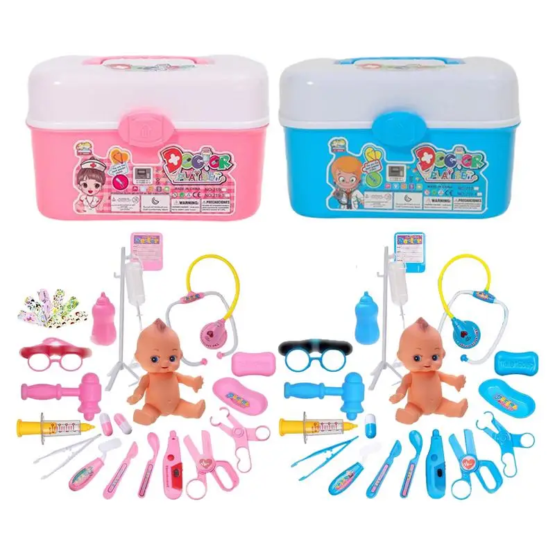 

Докторские игрушки для ролевых игр, 22 шт., дошкольные игрушки для ролевых игр, ролевые игрушки с искусственными элементами