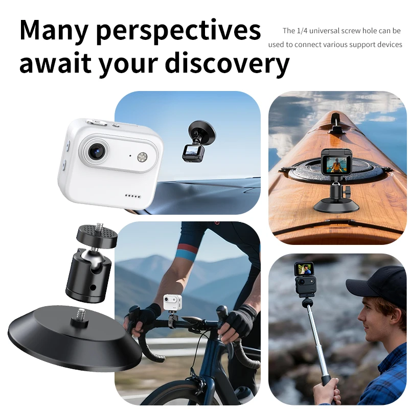 Akcijska kamera 360° 4K Ultra HD sa rotirajućim ekranom i stabilizacijom