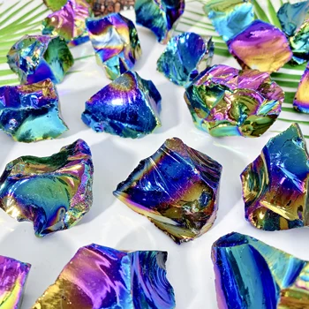 Aura Obsidian Raw Stone – Natural Crystal Gemstone 1