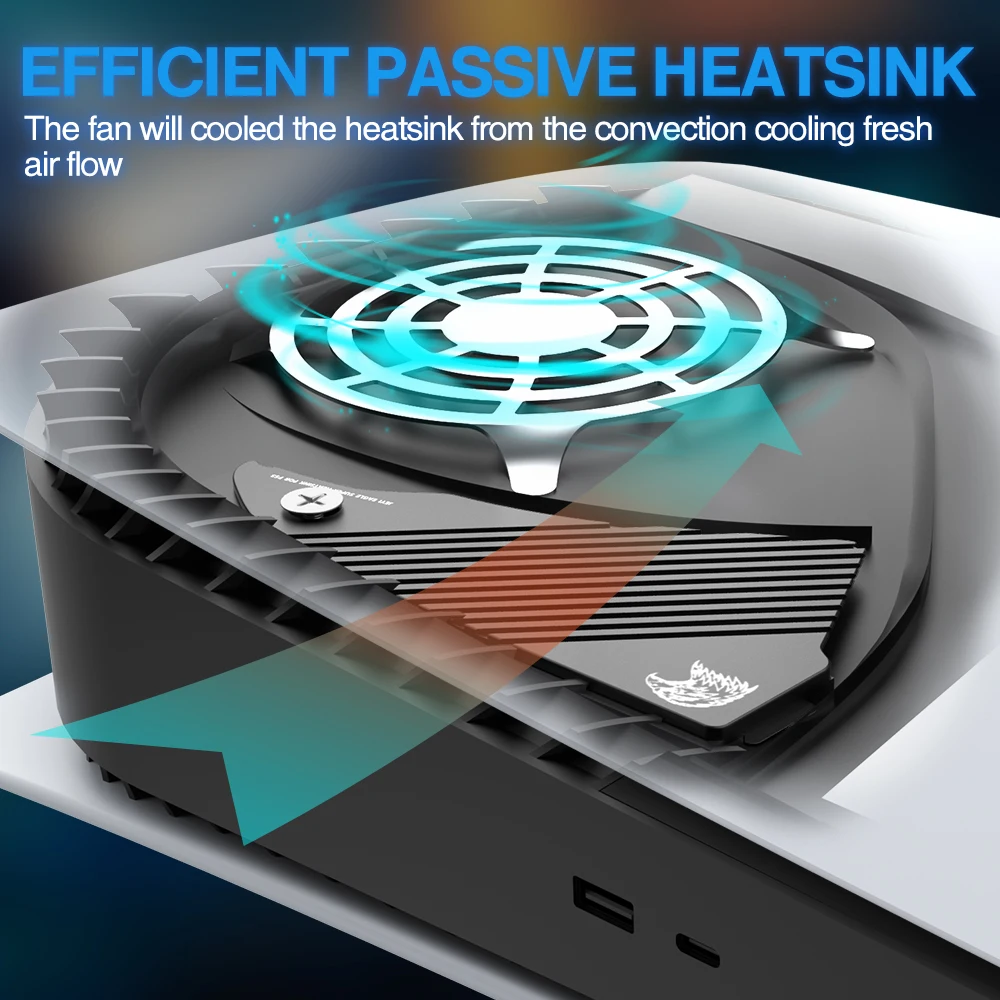 Dissipador de Calor Ssd Jeyi Ps5 Dissipador de Calor de Estado Sólido M.2 Nvme para Playstation com Almofada Térmica de Silicone-eagle Ventiladores e resfriadores - Imagem 2