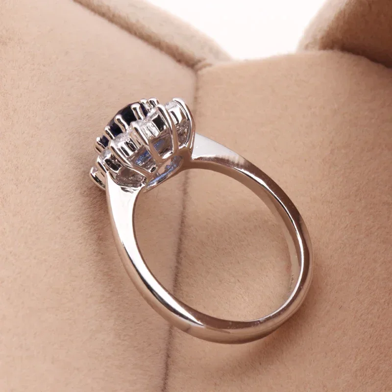 European and American Zircon Rings Luxury Fashion Jewelry Cubic Zirconia Bridal Wedding Engagement