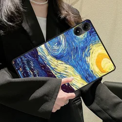 Oil Painting Matte TPU Silicone Back Cover for Redmi Pad Pro 12.1 (Oil painting starry)