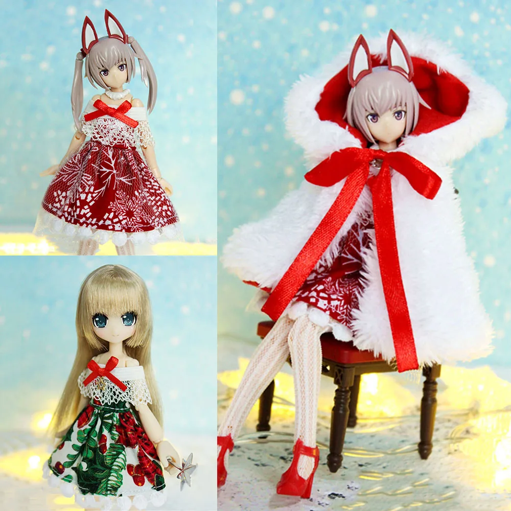 

[Высокое качество] 1/12 весы, Рождество, Новый Год, фотосессия, белая, для bjd azone fag ob11