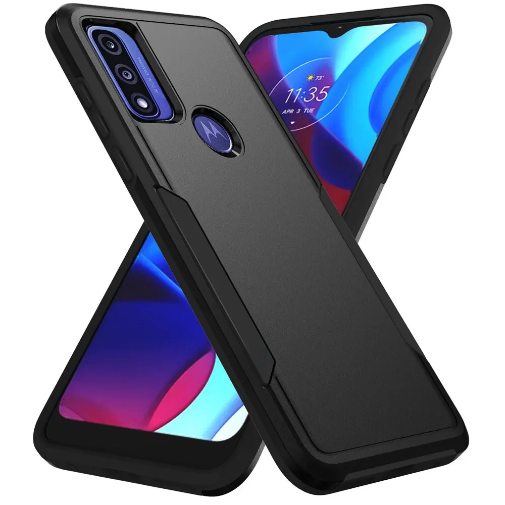 Shockproof Hybrid Dual Layer Hard Phone Case with Screen Protector