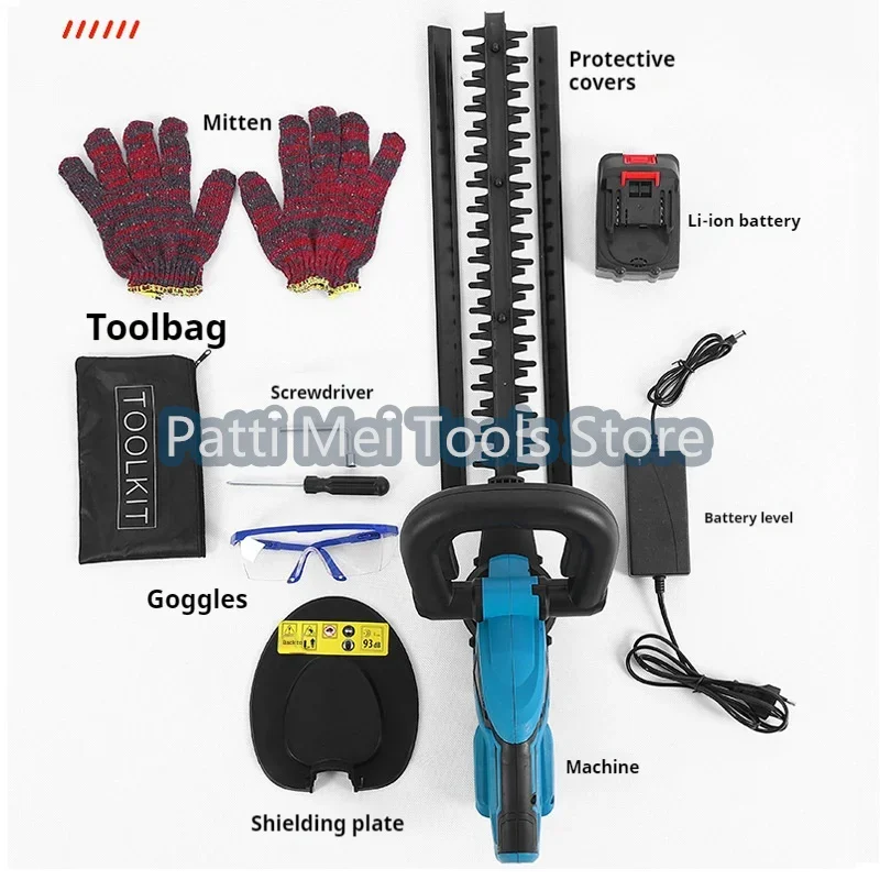 Brushless Hedge Trimmer Lithium Wireless Green Tea Leaf Pruning Saw Garden Trimmer  For Makita Battery 2