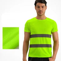 Blue Orange Yellow High Visibility Reflective Work Shirt