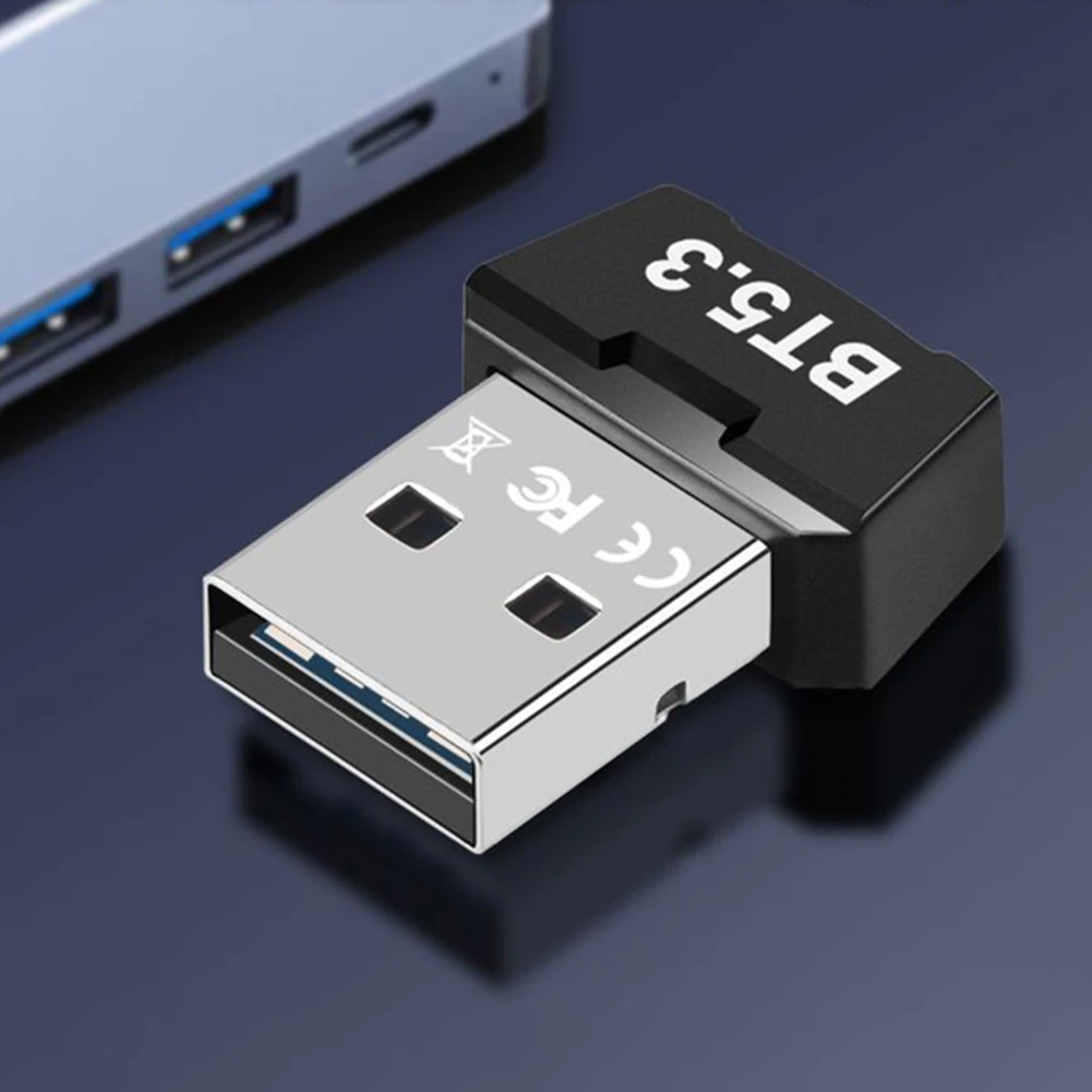 Mini Wireless USB Adapter 3Mbps Music Audio Receiver Transmitter Bluetooth-Compatible 5.3 for PC Speaker Mouse Gamepad 2 Mini Wireless USB Adapter 3Mbps Music Audio Receiver Transmitter Bluetooth-Compatible 5.3 for PC Speaker Mouse Gamepad 2