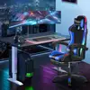 1Pc Gaming Chair with Bluetooth-compatible Speakers, Ergonomic Massage Computer Chair with Height Adjustable, Video Game Chair 1