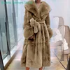 Winter Women Long Faux Fur Coat Thick Warm Mink Fur Jacket Feather Coats Oversized Outerwear Fur Collar Luxury Women's Clothing 1