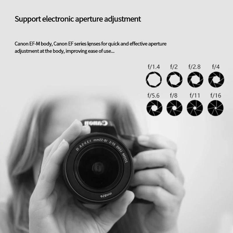 Lens Adapter EF-EOS R Electronic Auto-Focus EF to R Mount for Canon EF/EF-S to EOS Mirrorless