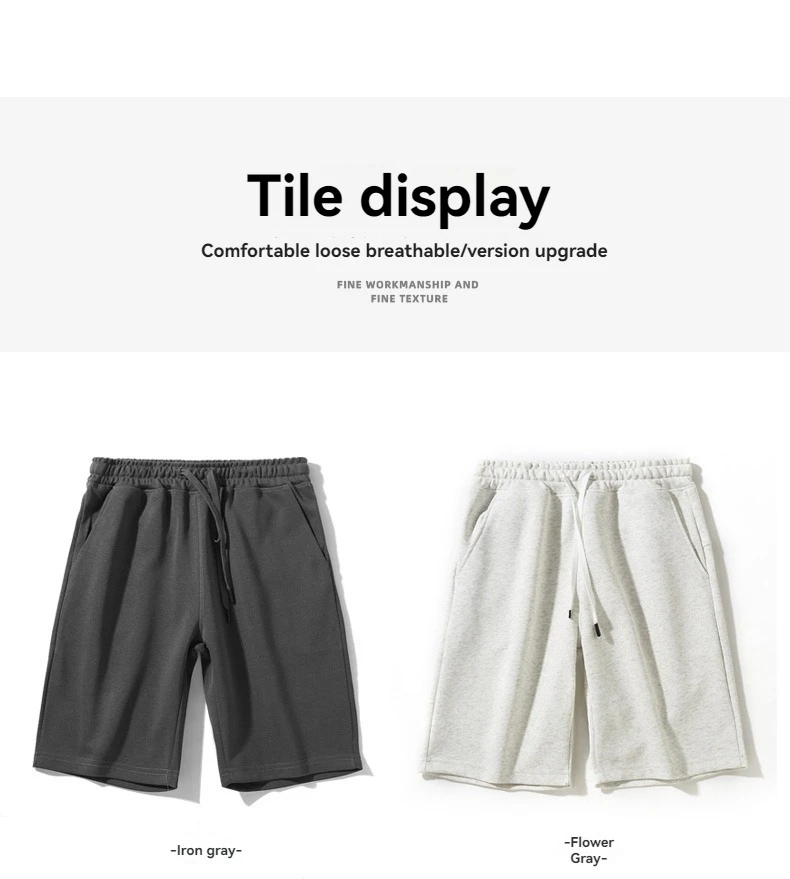 Fashionable Ultra-thin Cotton Neutral Capris Comfortable Versatile For Outdoor Training Loose and Breathable Shorts For Sports
