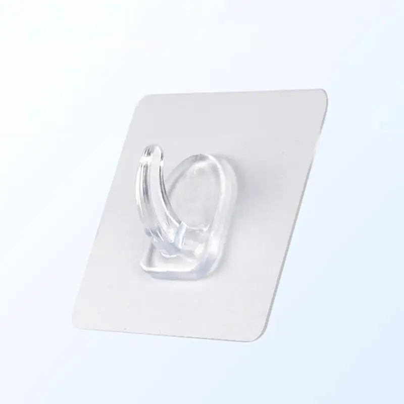 5/10/PCS Super Glue Hook Transparent Strong Self Adhesive Key Towel Door Wall Hanger For Hanging Kitchen Bathroom Accessories