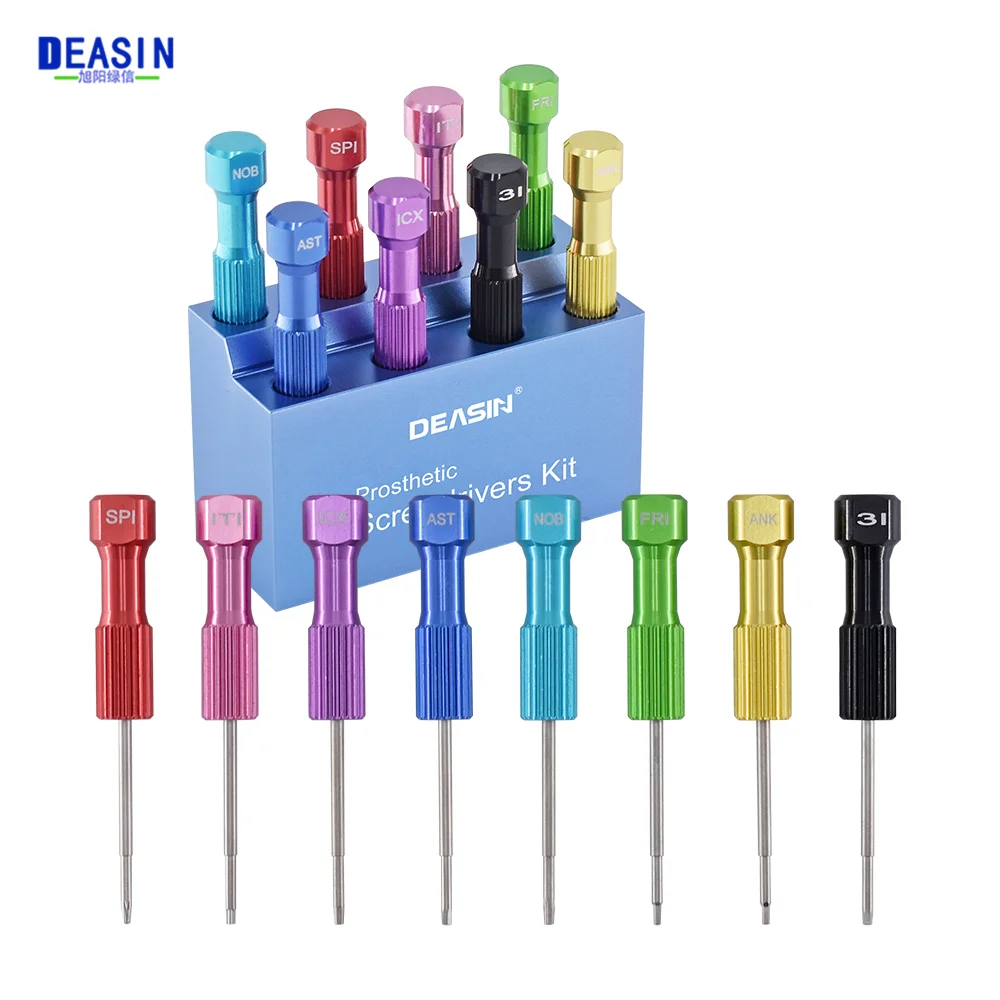 치과 임플란트 나사 드라이버, 치과 도구 키트, 마이크로 스크루 드라이버, 치과 의사 기구 하이 퀄리티, 8 개, 신제품