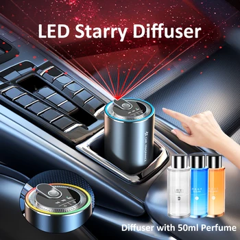 LED Starry Sky Car diffusore 50ml Aroma Aroma per auto colonia deodorante per auto Ocean Fragrance profumo per auto profumo d'aria in auto 1