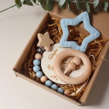 Zestaw prezentowy box dla noworodka baby shower gwiazdka