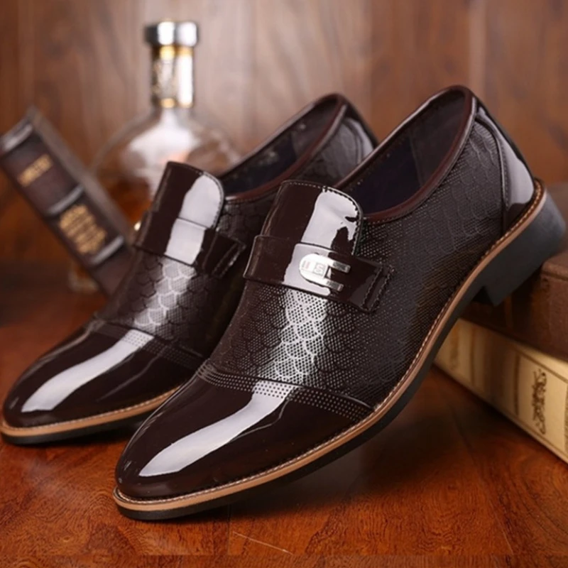

Men's Plus Size Leather Shoes Casual Fashion Outdoor Business Oxfords Formal Office Walking Footwear Zapatos Elegantes Hombre